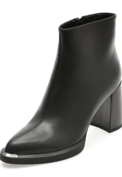 Botine FLAVIA PASSINI negre, AC5995, din piele naturala imagine