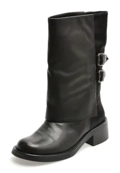 Cizme ALDO negre, W612D, din piele naturala imagine