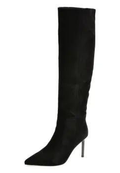 Cizme elegante EPICA negre, 45F5228, din piele intoarsa imagine