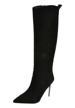 Cizme elegante EPICA negre, HK02, din piele intoarsa imagine