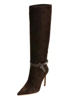 Cizme elegante EPICA PREMIUM maro, 26145H, din piele intoarsa imagine