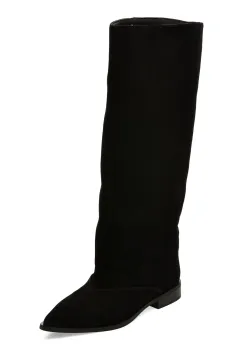 Cizme EPICA negre, 57540, din piele intoarsa imagine