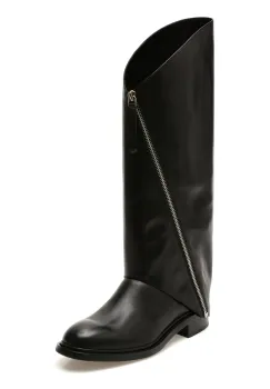 Cizme EPICA PREMIUM negre, 1723, din piele naturala imagine