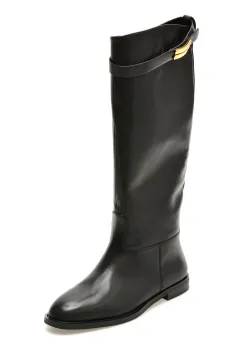 Cizme EPICA PREMIUM negre, 26141H, din piele naturala imagine