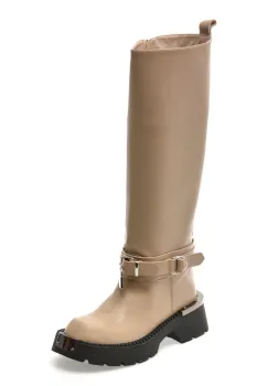 Cizme FLAVIA PASSINI gri, TC367, din piele naturala imagine