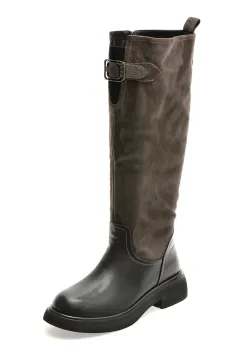 Cizme FLAVIA PASSINI negre, AD693, din piele naturala imagine