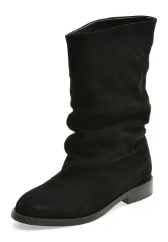 Cizme FLAVIA PASSINI negre, B17, din piele intoarsa imagine