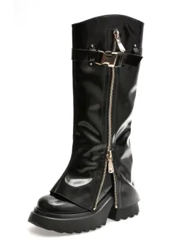 Cizme GRYXX negre, 250110, din piele naturala imagine