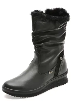 Cizme IMAC negre, 856708, din piele naturala imagine