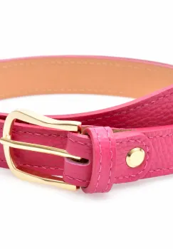 Curea EPICA fucsia, F33, din piele naturala imagine