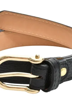 Curea EPICA neagra, F31, din piele naturala imagine