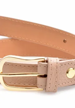 Curea EPICA roz, F33, din piele naturala imagine