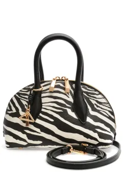 Geanta ALDO alb-negru, NOVALLIE 003, din piele ecologica imagine