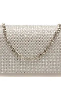 Geanta ALDO alba, FAHARI 160, din material textil imagine