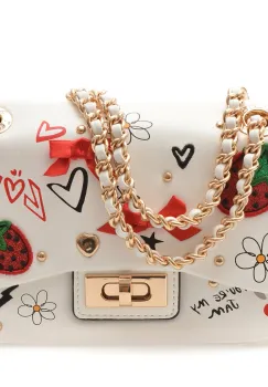 Geanta ALDO alba, LOVEBAG 100, din piele ecologica imagine