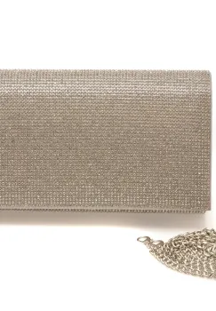 Geanta ALDO argintie, FAHARI 040, din material textil imagine