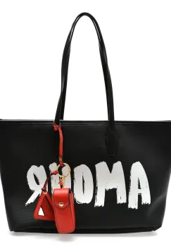 Geanta ALDO neagra, AMIKA 001, din piele ecologica imagine