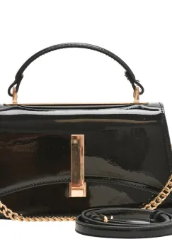 Geanta ALDO neagra, ARRABELLA 001, din piele ecologica lacuita imagine