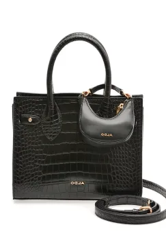 Geanta ALDO neagra, AURALIE 001, din piele ecologica imagine