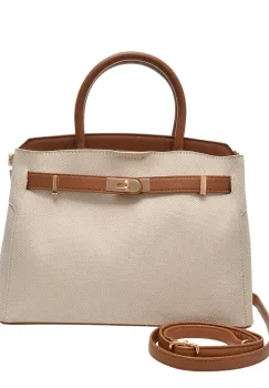 Geanta CALL IT SPRING bej, LEMERCIER 280, din material textil imagine