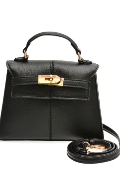 Geanta CALL IT SPRING neagra, RIILEYY 001, din piele ecologica imagine