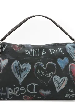 Geanta DESIGUAL bleumarin, SAXA56, din material textil imagine