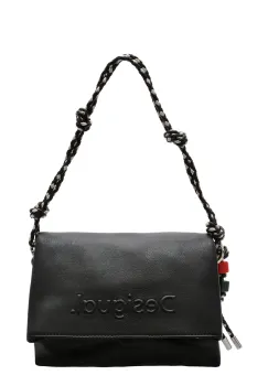 Geanta DESIGUAL neagra, SAXP61, din piele ecologica imagine