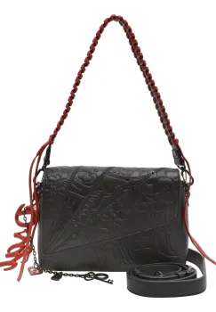 Geanta DESIGUAL neagra, WAXP76, din piele ecologica imagine