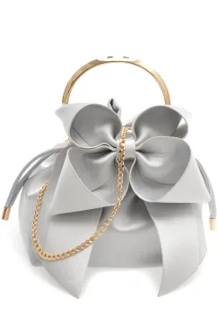 Geanta EPICA argintie, 1050, din piele ecologica imagine