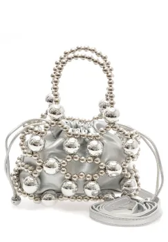 Geanta EPICA argintie, 907, din piele ecologica imagine