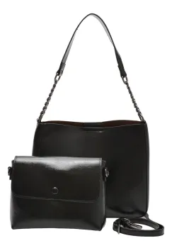 Geanta FLAVIA PASSINI neagra, 2620, din piele ecologica imagine