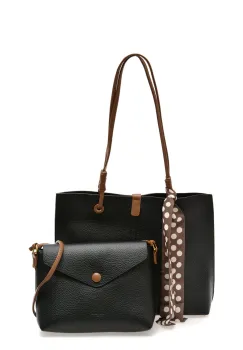 Geanta FLAVIA PASSINI neagra, 36005, din piele ecologica imagine