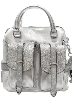 Geanta GRYXX argintiu, 6372, din piele ecologica imagine