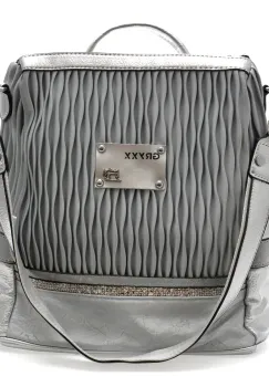 Geanta GRYXX gri, 6421, din piele ecologica imagine