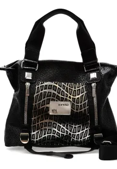 Geanta GRYXX neagra, 6381, din piele ecologica imagine