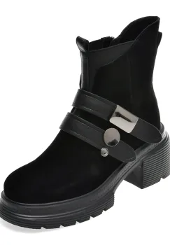 Ghete ALDO negre, 5R463, din piele intoarsa imagine