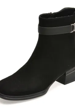 Ghete ALDO negre, AT05, din piele intoarsa imagine