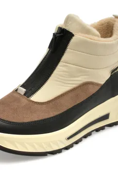 Ghete ARA bej, 26413, din material textil si piele naturala imagine