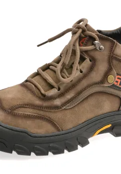 Ghete BITE THE BULLET kaki, 68011, din piele intoarsa imagine