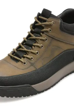 Ghete BITE THE BULLET kaki, AMK11, din piele naturala imagine