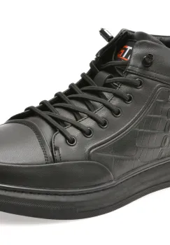 Ghete BITE THE BULLET negre, 66007, din piele naturala imagine