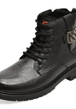 Ghete BITE THE BULLET negre, 66801, din piele naturala imagine