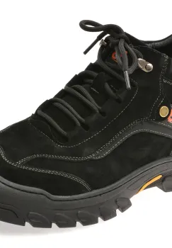 Ghete BITE THE BULLET negre, 68011, din piele intoarsa imagine