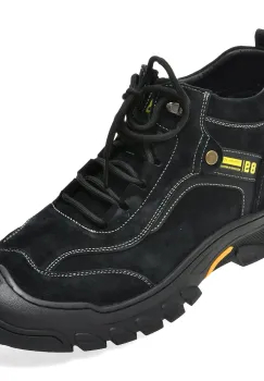 Ghete BITE THE BULLET negre, 68011, din piele naturala imagine