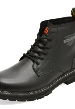 Ghete BITE THE BULLET negre, 82739, din piele naturala imagine
