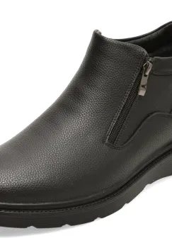 Ghete BITE THE BULLET negre, 96221, din piele naturala imagine