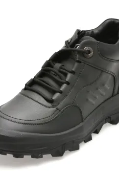 Ghete BITE THE BULLET negre, LT09, din piele naturala imagine