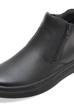 Ghete BITE THE BULLET negre, M1127, din piele naturala imagine