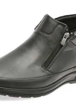 Ghete BITE THE BULLET negre, SH2401, din piele naturala imagine