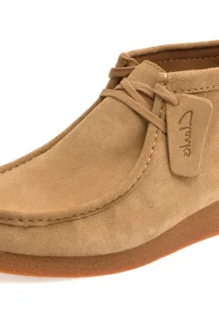 Ghete CLARKS gri, WALLABEE EVO BT, din piele intoarsa imagine